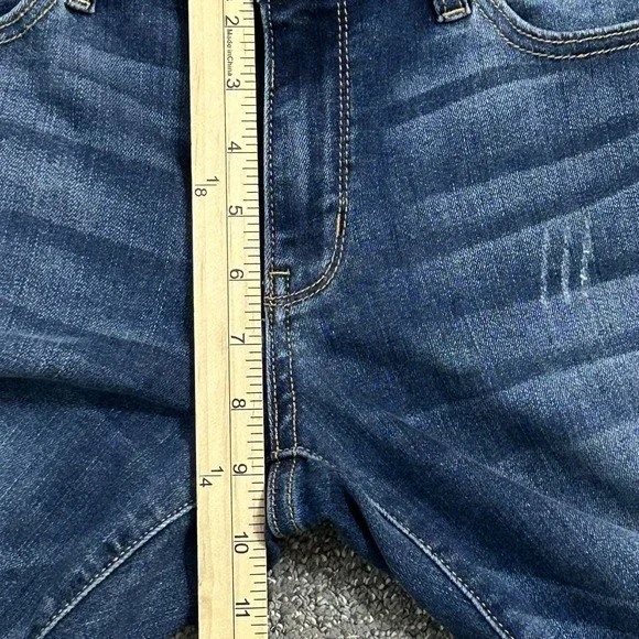 Judy Blue Boyfriend Fit Blue Jeans ~Women's 7/28~ Straight Mid-Rise Stretch - Picture 7 of 10